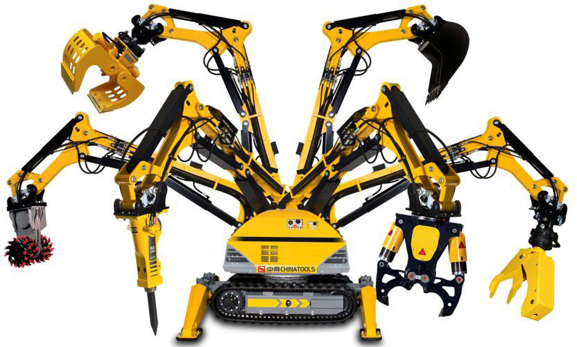 Eine Maschine mit tausend Gesichtern - Zubehör für Crawler -Bagger