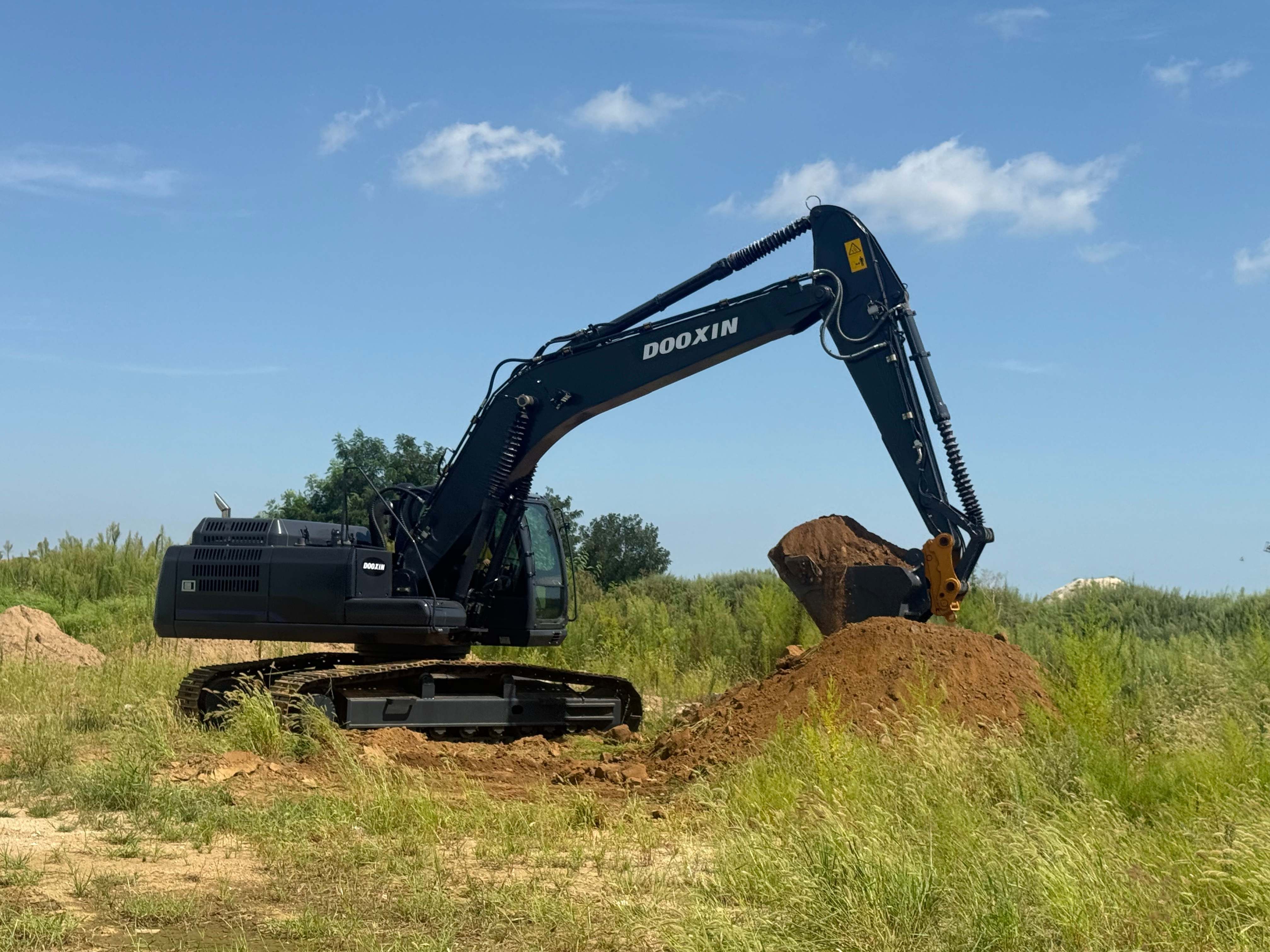 Bagger in Betriebstests