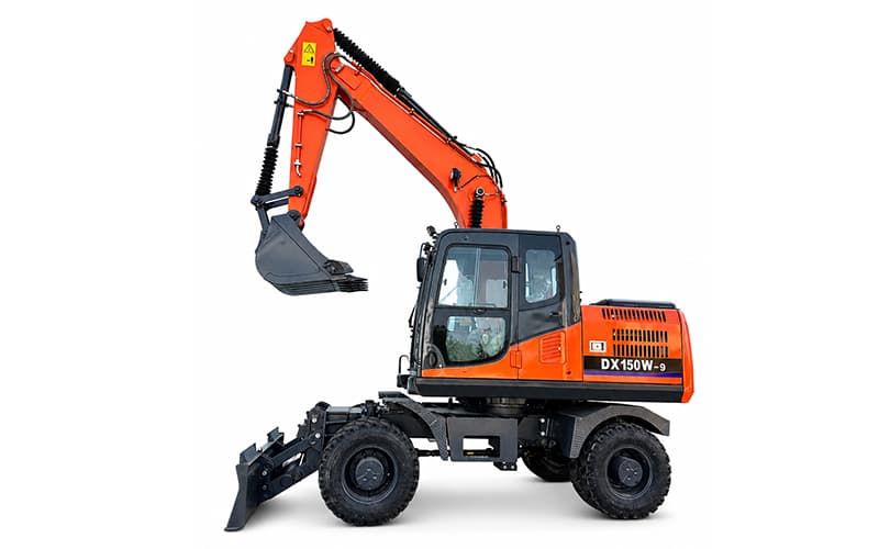 Ein „Transformator“ für die Kommunaltechnik! Der 13,52-Tonnen-Mobilbagger EW150-D: fahrbereit und arbeitsbereit – keine Verzögerungen beim Umzug von Baustellen