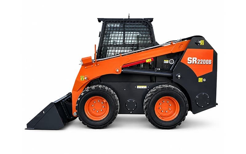 Was macht den Kompaktlader SR2200B zu einer praktischen Wahl für anspruchsvolle Baustellen?